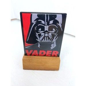 Star Wars Darth Vader  handmade All occasion  Card  With Wood Stand